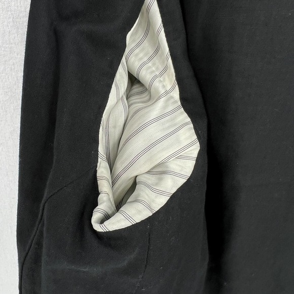 JOHN VARVATOS Jacket Mens Adult 50 Black Goat Suede Coat Button Up Slim Fit - Picture 16 of 16